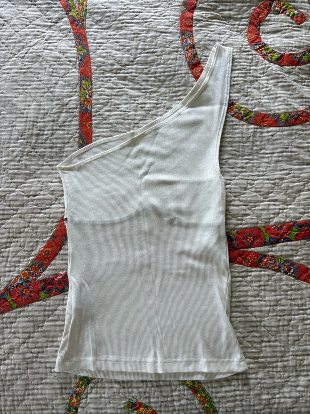 Reformation Ciara One Shoulder Ribbed Top - Picture 5 of 7